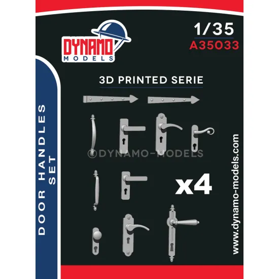 Dynamo Models A35033 1/35 Door Handles Set 3d Printed Resin Kit
