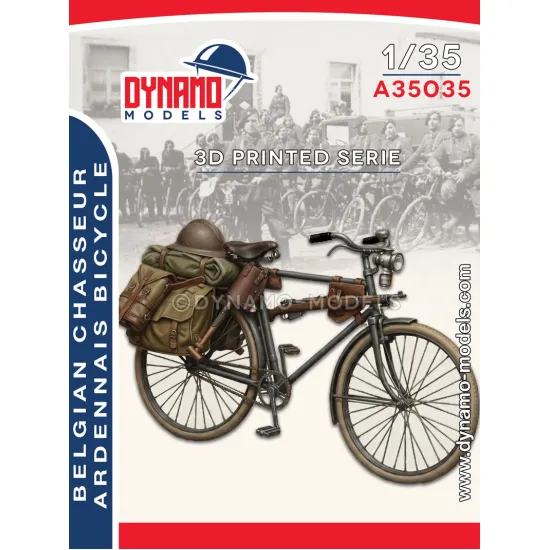 Dynamo Models A35035 1/35 Belgian Chasseur Ardennais Bicycle 3d Printed Resin Kit