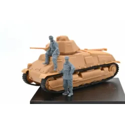 Dynamo Models 72001 1/72 1940 French Tank Crew 1940 Ww2 3d Printed Kit