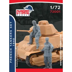 Dynamo Models 72001 1/72 1940 French Tank Crew 1940 Ww2 3d Printed Kit