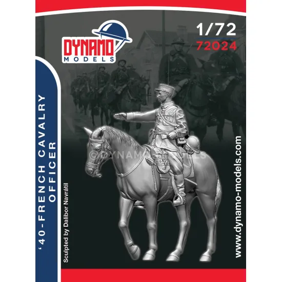Dynamo Models 72024 1/72 French Cavalry Officer 1940s Ww2 3d Printed Kit