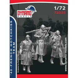 Dynamo Models 72025 1/72 French Hotchkiss Team 1940s Ww2 3d Printed Kit