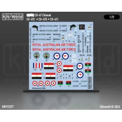 Kits World Kw172277 1/72 Decal For Ch-47c/D/F Chinook