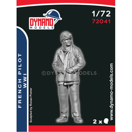 Dynamo Models 72041 1/72 Wwi French Airplane Pilot 3d Printed Resin Kit