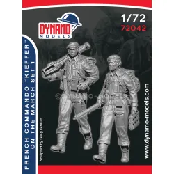 Dynamo Models 72042 1/72 French Commando Kieffer Marching 3d Printed Resin Kit