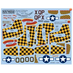 Kits World Kw148291 1/48 Decal For North American P-51 D Mustang