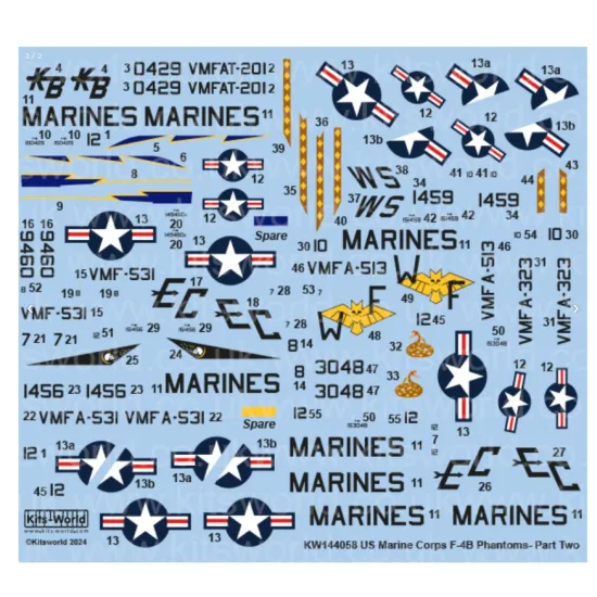 Kits World Kw144062 1/144 Decal For German Lettering And Insignia