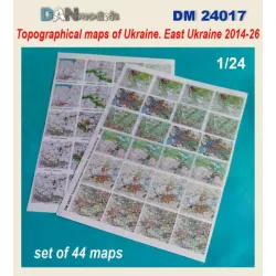 Dan Models 24017 1/24 Topographic Maps / Topographic Maps Of The Ato Zone Ukraine 2015-2025