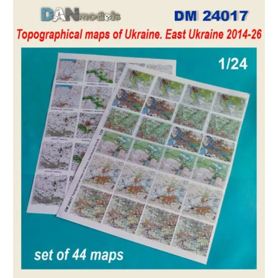 Dan Models 24017 1/24 Topographic Maps / Topographic Maps Of The Ato Zone Ukraine 2015-2025