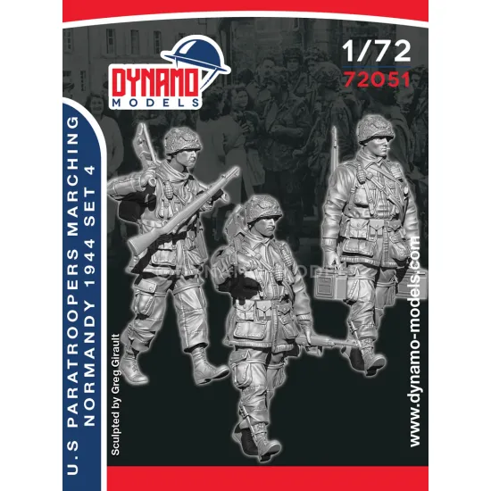 Dynamo Models 72051 1/72 Us Paratrooper Marching Normandy 1944 3d Printed Kit