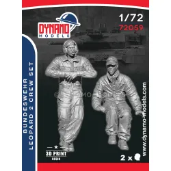 Dynamo Models 72059 1/72 Bundeswehr Leopard 2 Crew Set 3d Printed Resin Kit