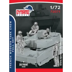 Dynamo Models 72071 1/72 French Modern Tankers Set 3d Printed Resin Kit