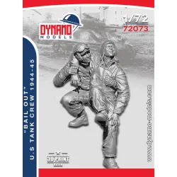 Dynamo Models 72073 1/72 1940 French Tank Crew Bail Out Set 3d Printed Resin Kit