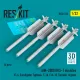 Reskit Rs32-0552 1/32 Aim-2000 Iris-t Missiles 4 Pcs F-4, Eurofighter Typhoon F-16 F/A-18 Tornado Gripen 3d Printed