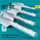 Reskit Rs32-0552 1/32 Aim-2000 Iris-t Missiles 4 Pcs F-4, Eurofighter Typhoon F-16 F/A-18 Tornado Gripen 3d Printed