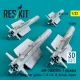 Reskit Rs32-0552 1/32 Aim-2000 Iris-t Missiles 4 Pcs F-4, Eurofighter Typhoon F-16 F/A-18 Tornado Gripen 3d Printed