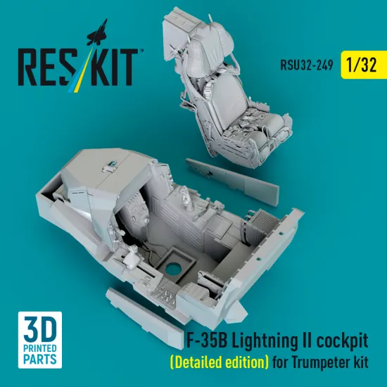 Reskit Rsu32-0248 1/32 ​f-35b Lightning Ii Cockpit And 3d Decals Detailed edition For Trumpeter