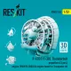 Reskit Rsu32-0248 1/32 P-47d 11-30 Thunderbolt Propellers Engine Pw R-2800 And Engine Hood For Trumpeter