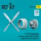 Reskit RSU32-0265 1/32 ​P-47N Thunderbolt propeller engine PW R-2800 and engine hood for Trumpeter