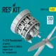 Reskit RSU32-0265 1/32 ​P-47N Thunderbolt propeller engine PW R-2800 and engine hood for Trumpeter