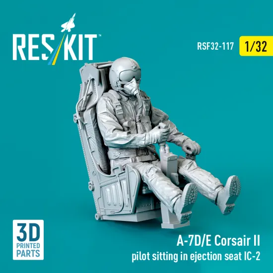 Reskit Rsf32-0117 1/32 A-7d/E Corsair Ii Pilot Sitting In Ejection Seat Ic-2
