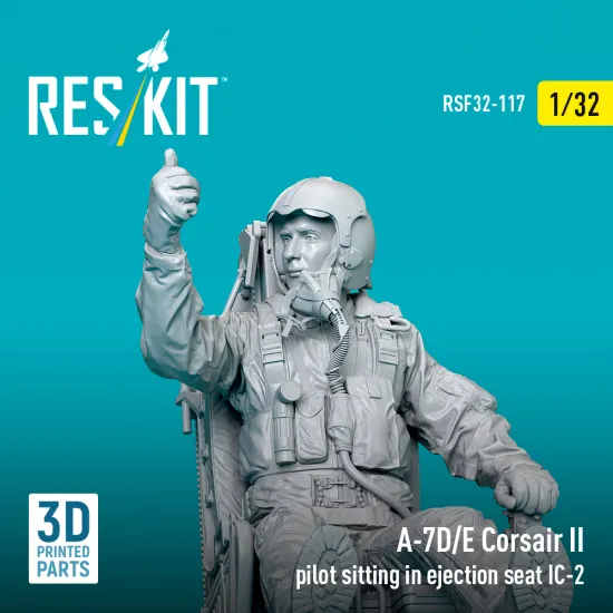 Reskit Rsf32-0117 1/32 A-7d/E Corsair Ii Pilot Sitting In Ejection Seat Ic-2