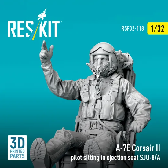 Reskit Rsf32-0118 1/32 A-7e Corsair Ii Pilot Sitting In Ejection Seat Sju-8/A