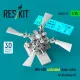 Reskit Rsu35-0096 1/35 Mh-60s Unfolded Main Rotor For Academy Kit
