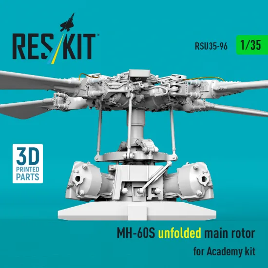 Reskit Rsu35-0096 1/35 Mh-60s Unfolded Main Rotor For Academy Kit