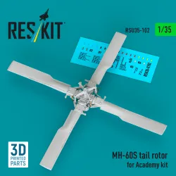 Reskit Rsu35-0102 1/35 Mh-60s Tail Rotor For Academy