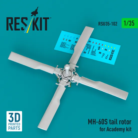Reskit Rsu35-0102 1/35 Mh-60s Tail Rotor For Academy