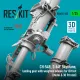 Reskit Rsu35-0105 1/35 Ch-54b S-64f Skycrane Landing Gear With Weighted Wheels Icm