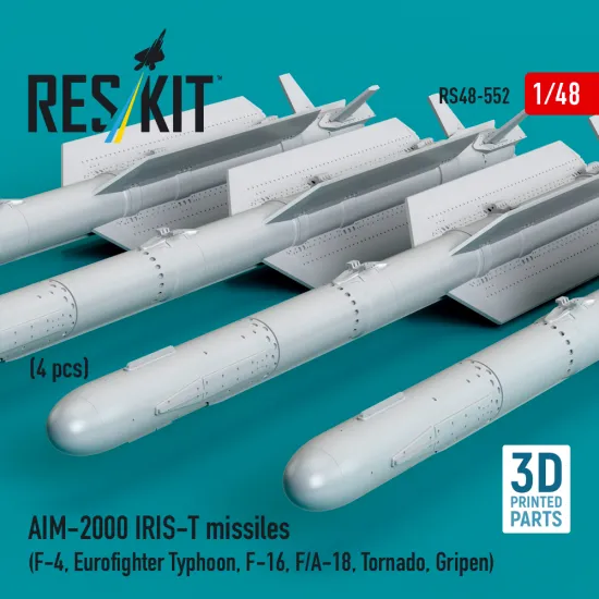 Eskit Rs48-0522 1/48 Aim-2000 Iris-t Missiles F-4 Eurofighter Typhoon F-16