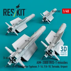 Eskit Rs48-0522 1/48 Aim-2000 Iris-t Missiles F-4 Eurofighter Typhoon F-16