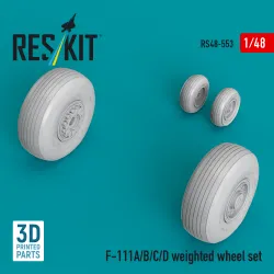 Reskit Rs48-0553 1/48 F-111a/B/C/D Weighted Wheel Set