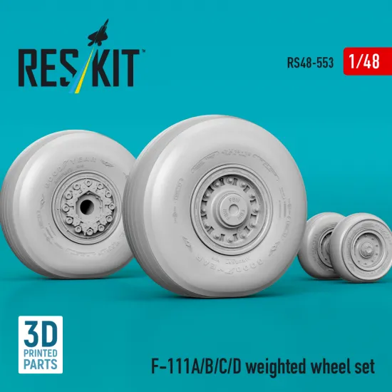 Reskit Rs48-0553 1/48 F-111a/B/C/D Weighted Wheel Set