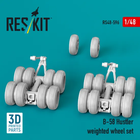 Reskit Rs48-0596 1/48 B-58 Hustler Weighted Wheel Set