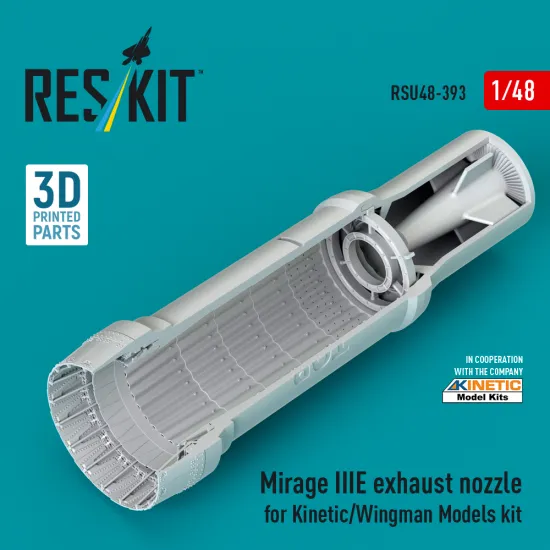 Reskit Rsu48-0393 1/48 Mirage Iiie Exhaust Nozzle For Kinetic/Wingman Models