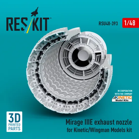 Reskit Rsu48-0393 1/48 Mirage Iiie Exhaust Nozzle For Kinetic/Wingman Models