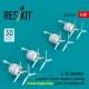 Reskit Rsu48-0502 1/48 B-24 Liberator Propellers Engines And Cowlings Closed Engine Bays For Hobbyboss