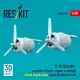 Reskit Rsu48-0502 1/48 B-24 Liberator Propellers Engines And Cowlings Closed Engine Bays For Hobbyboss