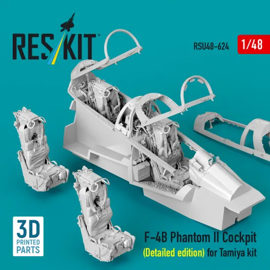 Reskit Rsu48-0624 1/48 F-4b Phantom Ii Cockpit Detailed Edition For Tamiya