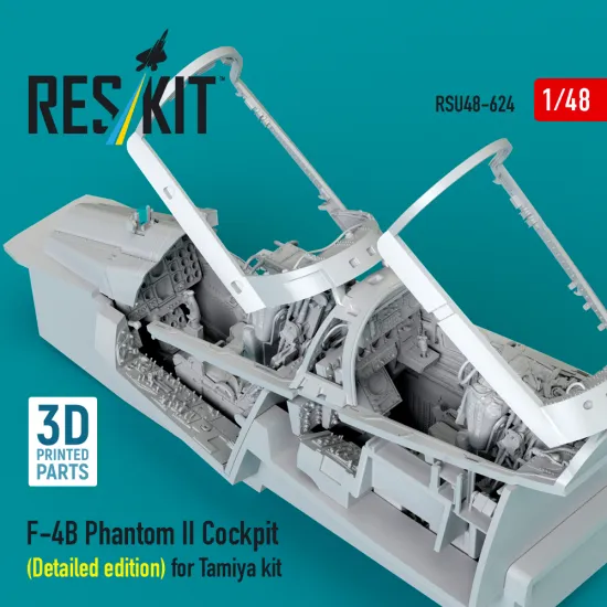 Reskit Rsu48-0624 1/48 F-4b Phantom Ii Cockpit Detailed Edition For Tamiya