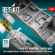 Reskit Rsu48-0635 1/48 Rafale B/C Wheel Bays Landing Gear With Weighted Wheels For Revell/Academy