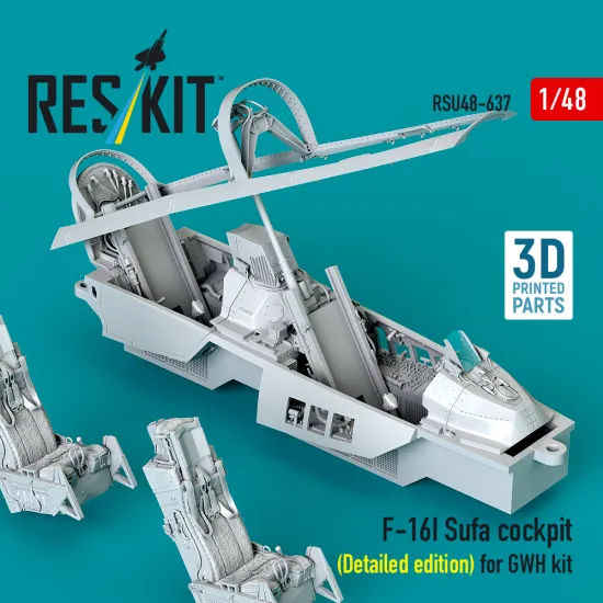 Reskit Rsu48-0637 1/48 F-16i Sufa Cockpit Detailed Edition For Gwh Kit