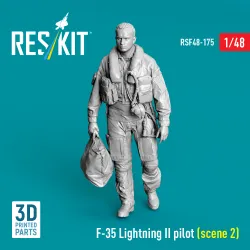 Reskit Rsf48-0175 1/48 F-35 Lightning Ii Pilot Scene 2 3d Printed