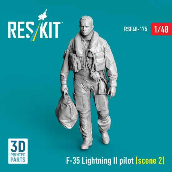 Reskit Rsf48-0175 1/48 F-35 Lightning Ii Pilot Scene 2 3d Printed
