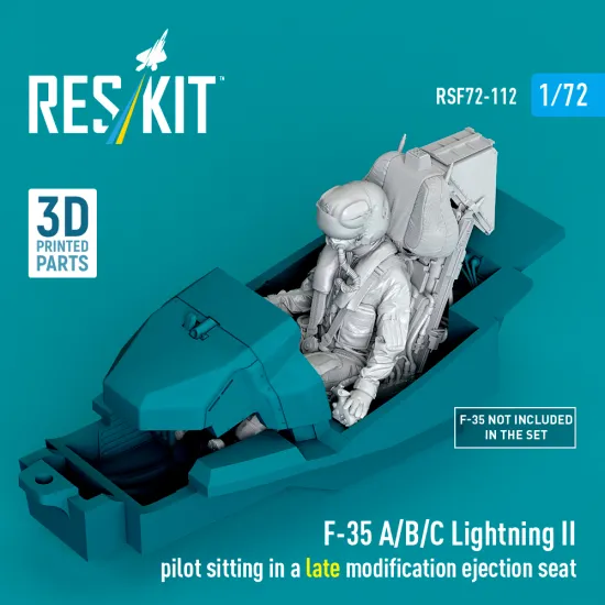 Reskit Rsf72-0112 1/72 F-35a/B/C Lightning Ii Pilot Sitting In A Late Modification Ejection Seat
