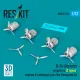 Reskit Rsu72-0265 1/72 B-24 Liberator Propellers 2 Types Engines And Cowlings 4 Pcs For Hasegawa