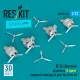 Reskit Rsu72-0266 1/72 B-24 Liberator Propellers 2 Types Engines And Cowlings 4 Pcs Airfix Kit